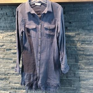 Button up shirt dress